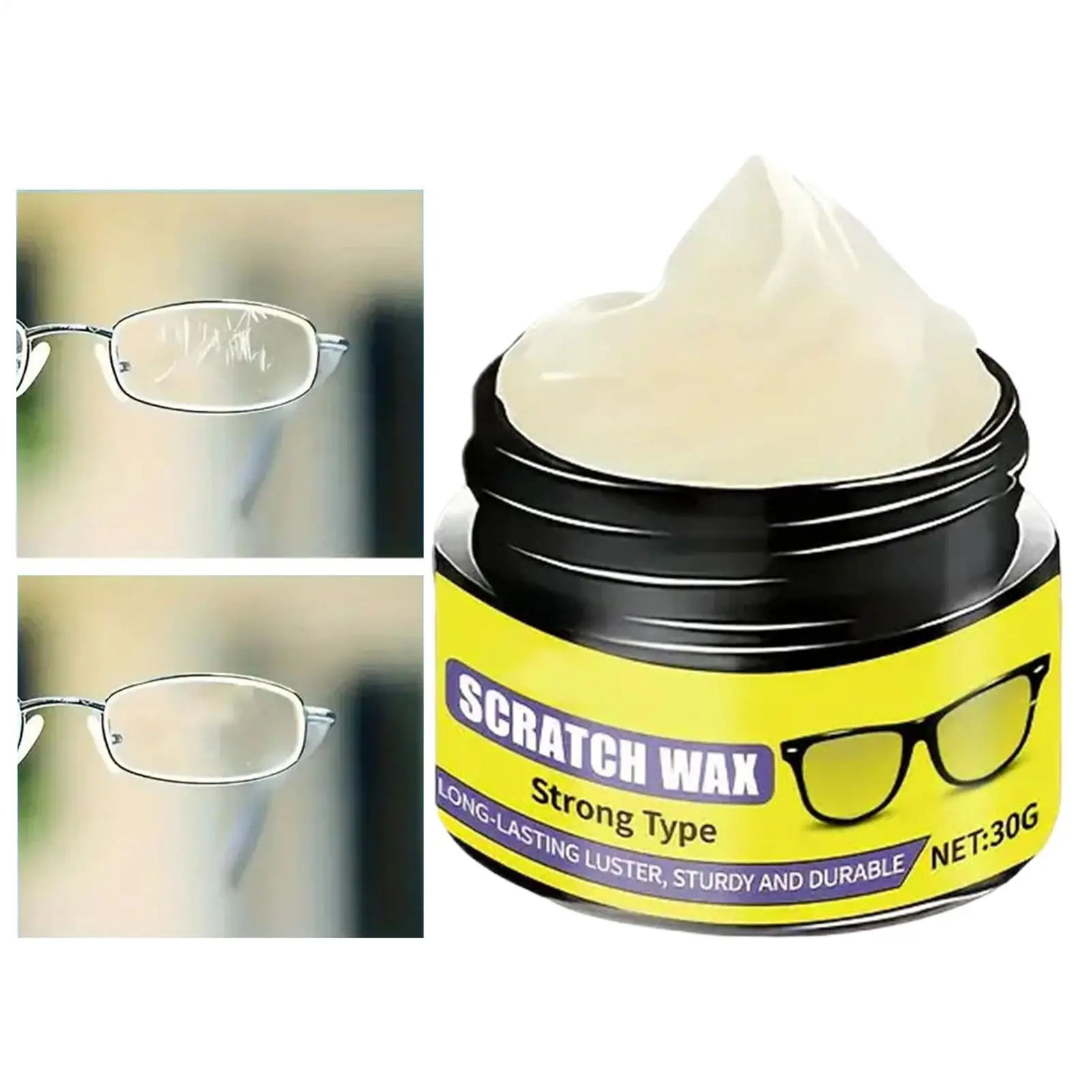 30g Eyeglass Scratch Remover Lens ScratchRemoving Eyewear Lens Grinding Repair Cleaner For Home School Office Road Trip Outgoing