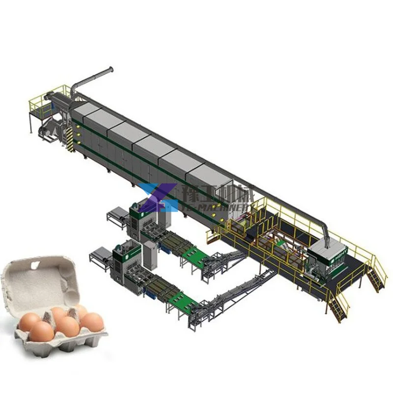 YUGONG Egg Tray Production Line Making Machine for Small Business Waste Paper Recycling Automatic Egg Tray Machine Price