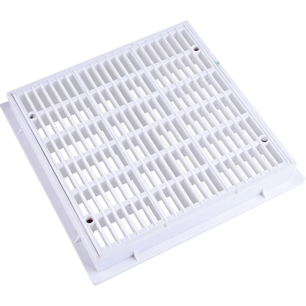 

9 Inch Pool Bottom Drainer Square Floor Drain Tool Premium Plastic Automatic Shut-Off for Spa Water Park Pond Systems