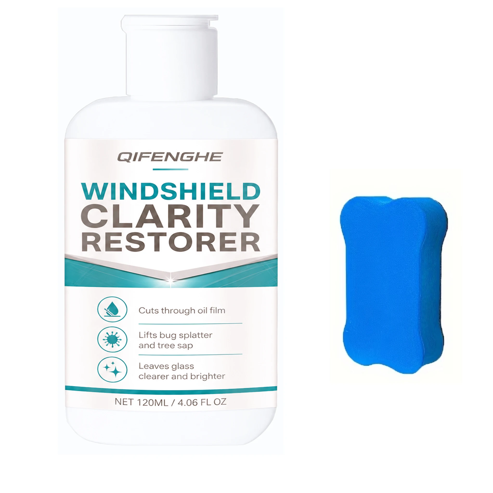 Car Windshield Glass Cleaner Clarity Restorer, Quickly Eliminate Oil Film Bug Stains for Bright Transparent Windows view 5