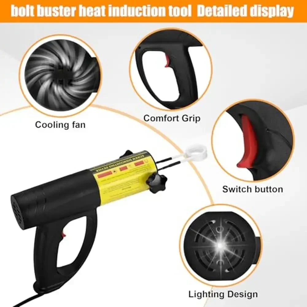 1500W Induction Heater Bolt Removal Tool with Fast Heating and Overheating Protection
