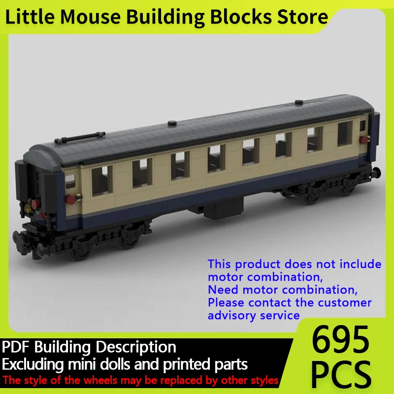 

City Car Model MOC Building Bricks AS Retro Express Train Modular Technology Gifts Holiday Assemble Children Toys Suit