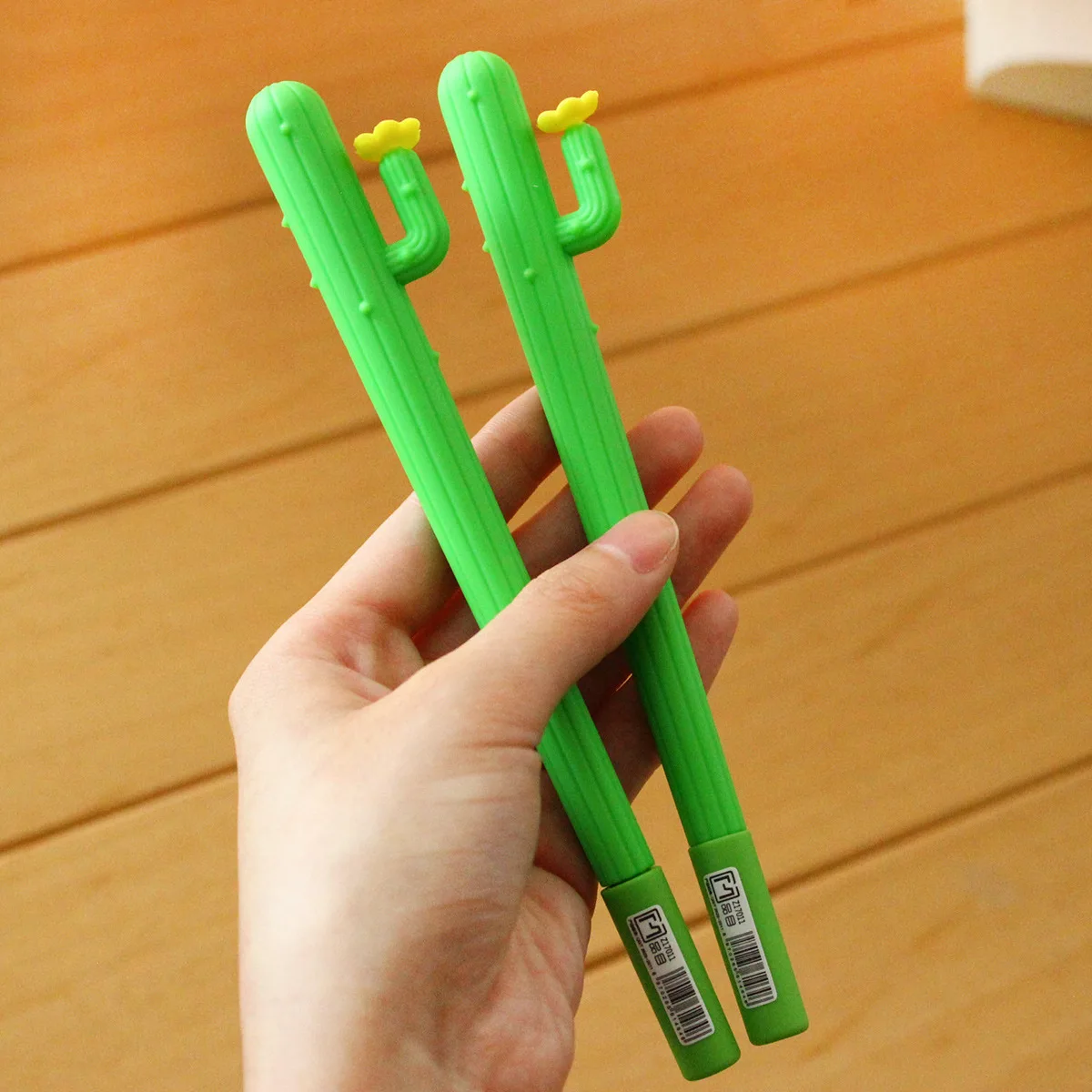 48PCS Cartoon Soft Rubber Modeling Neutral Pen, Cactus Plant Creative Signature Pen, Korean Stationery Manufacturer