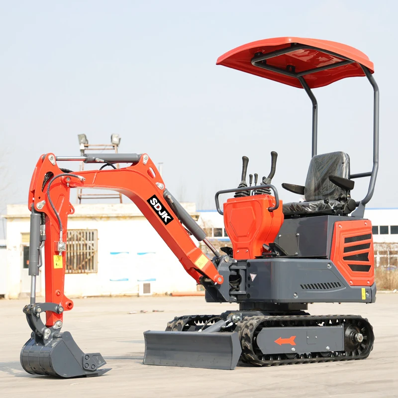 Mini Excavator Manufacturer Agricultural Machinery 1Ton Mini Excavator 1000Kg Hydraulic Crawler Excavator Customizable For Sale