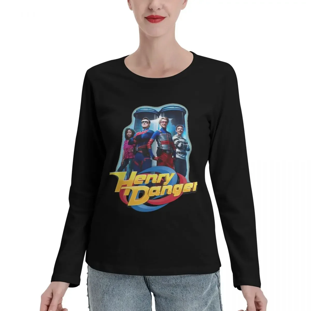 Henry Danger Control Room Long Sleeve T-Shirts customized t shirts T-shirt female korean Women's clothes