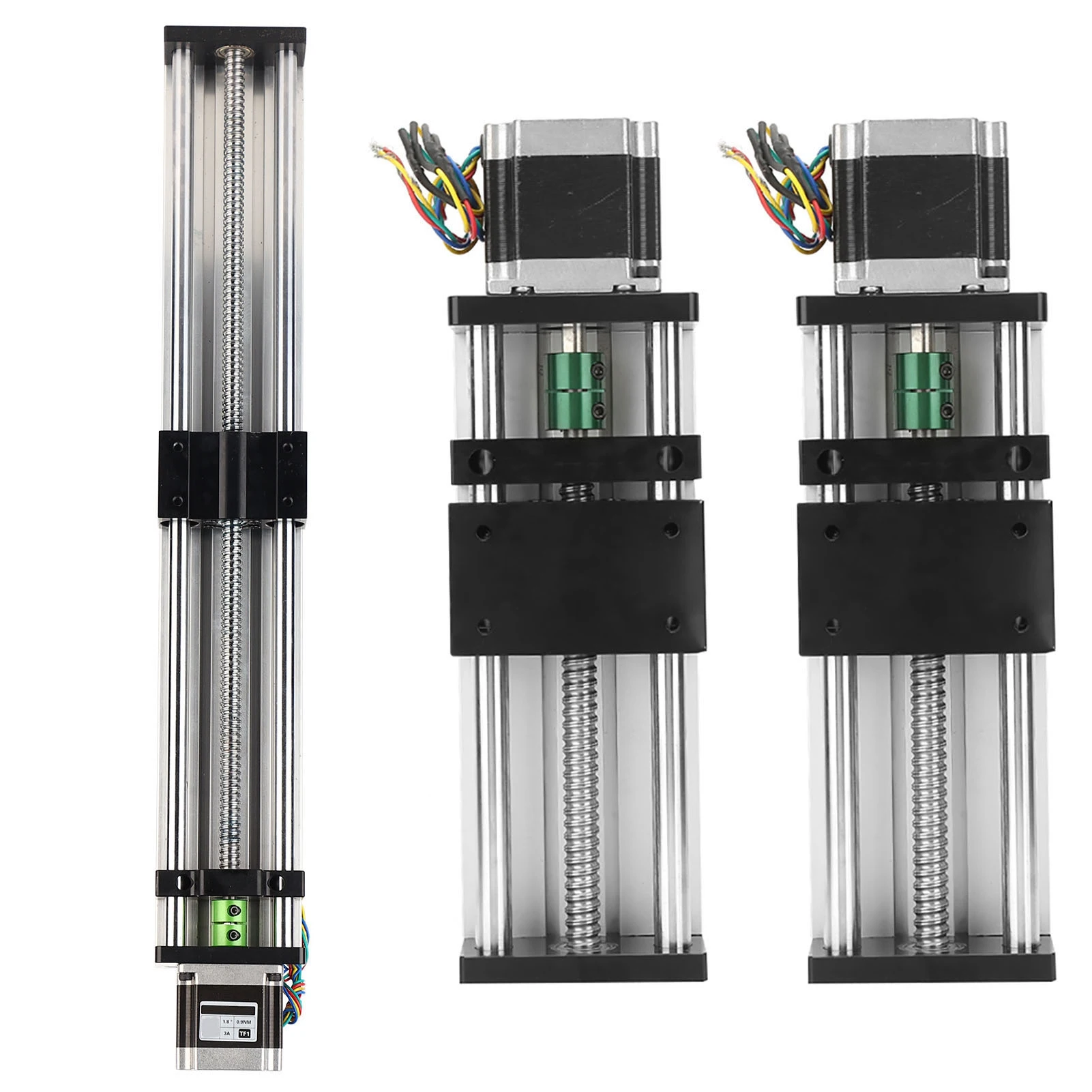 400mm有効トラベルレールスライドテーブル、Nema23 57ステッピングモーターリニアモーションシステム、Nema23ステッピングモーター付き
