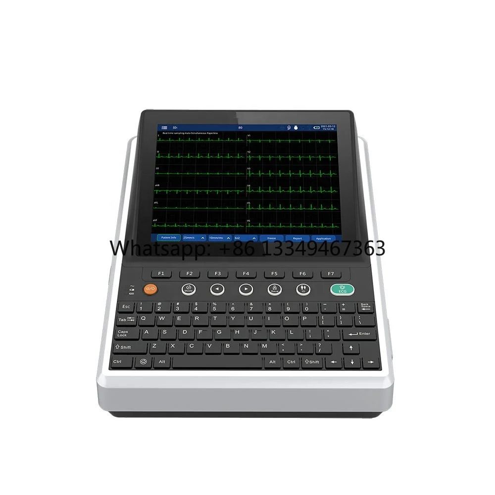 Portable with Thermal Printer for Hospital Clinic Use 12 Channel Design for High Performance Accurate Heart Analysis