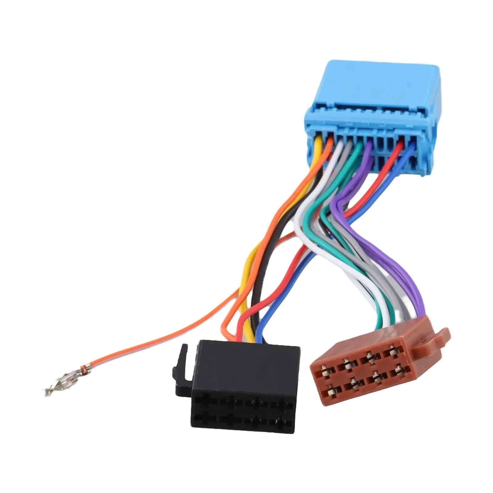 

Стереокабель-адаптер для автомагнитолы, синий, недеформируемый, для установки автомобильной аудиосистемы, практичный, надежное соединение