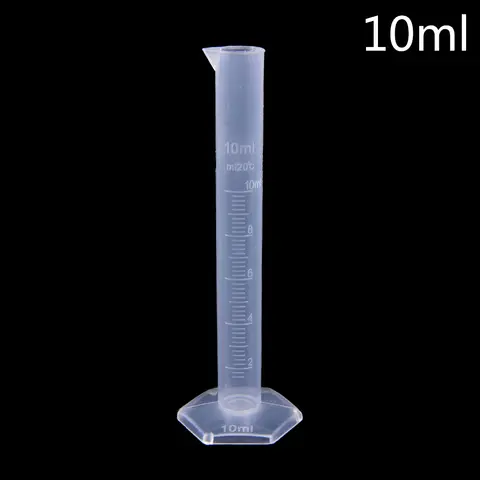 체중계 측정 플라스틱 눈금 실린더, 화학 실험실 용품, 10ml
