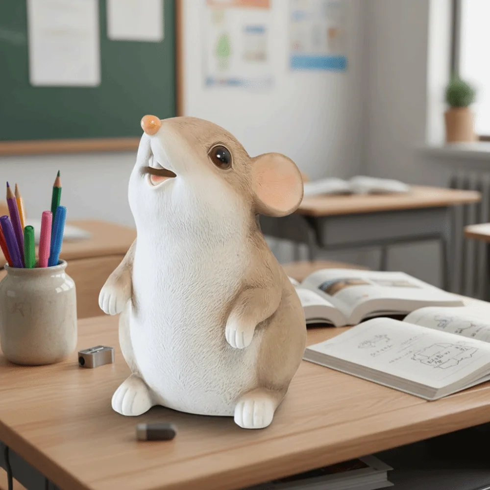 Jaar van de rat muis spaarpot spaarpot cartoon dier sculptuur muntbesparende doos kinderen cadeau rubberen spaarpot
