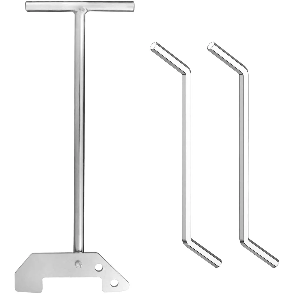 

Набор инструментов для обслуживания мусора с двумя гаечными ключами для быстрого и простого удаления засоров в раковине, металлической конструкции