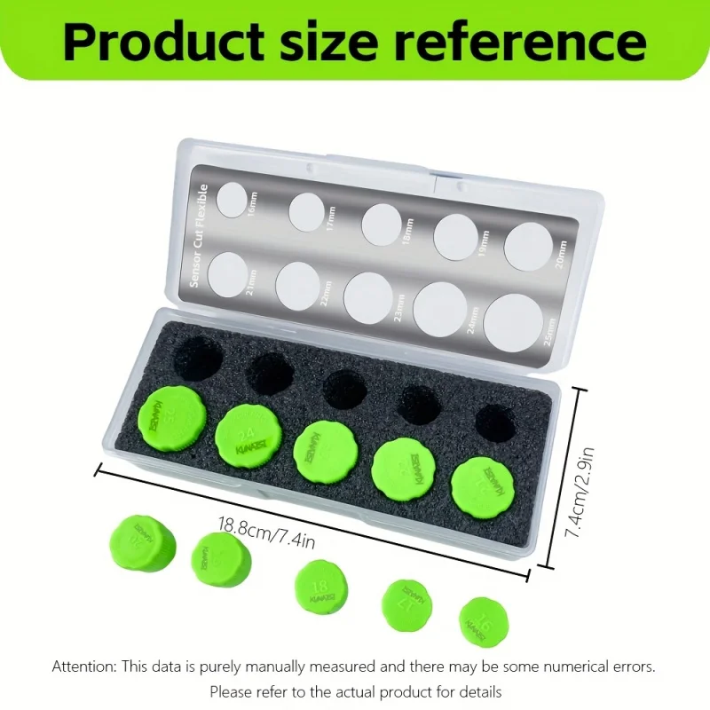 Car Vinyl Installation Accessories 16-25 Millimeter Sensor Cutting Kit Car Radar Hole Cutting Auxiliary Tool Suitable for Cuttin