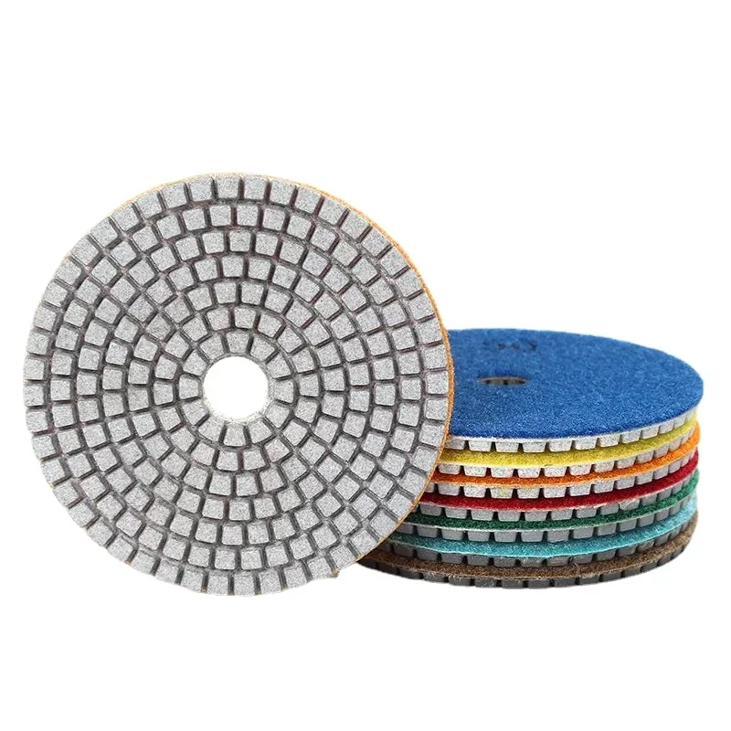 

4" 100mm 80mm Diamond Wet Polishing Pads Discs Granite Marble Concrete Stone Grinding Tool 100-3000 Grid