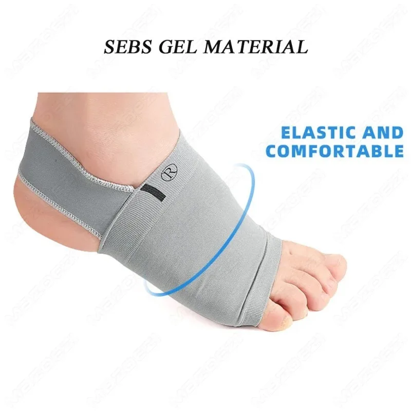 2 Pcs Arch Support Compression Sleeves Plantar Fasciitis Relief Flat Foot Corrector Metatarsal Foot Brace