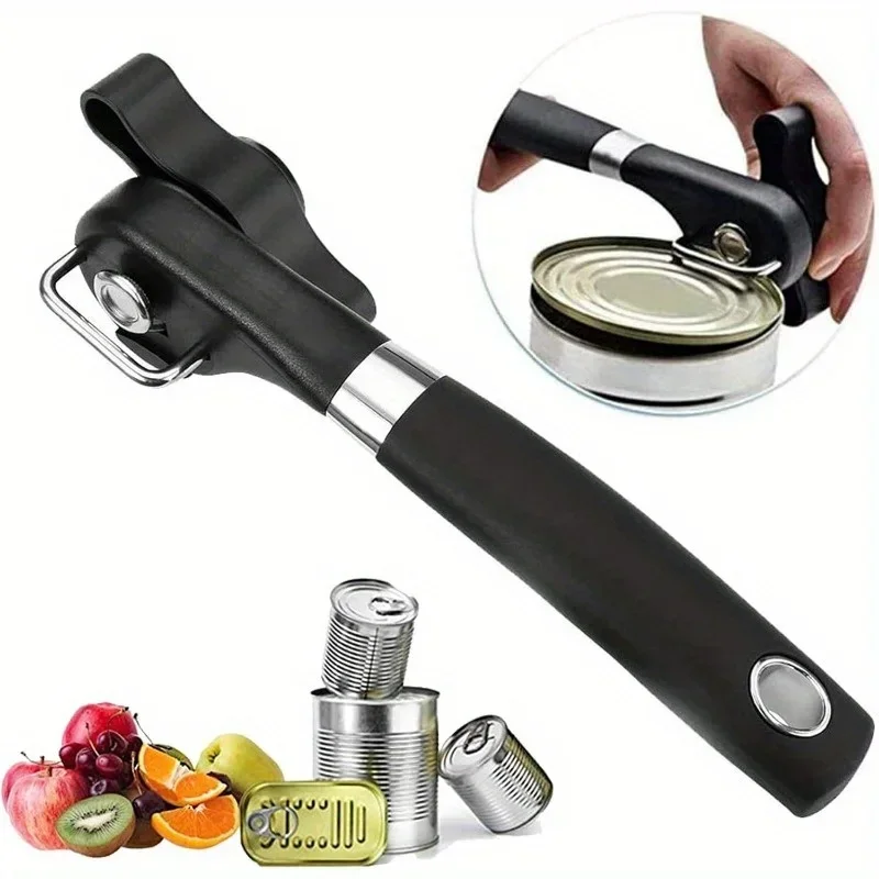 Manual Can Opener Stainless Steel Portable Can Opener Ideal For Home Kitchens And Opening Canned Food On The Go