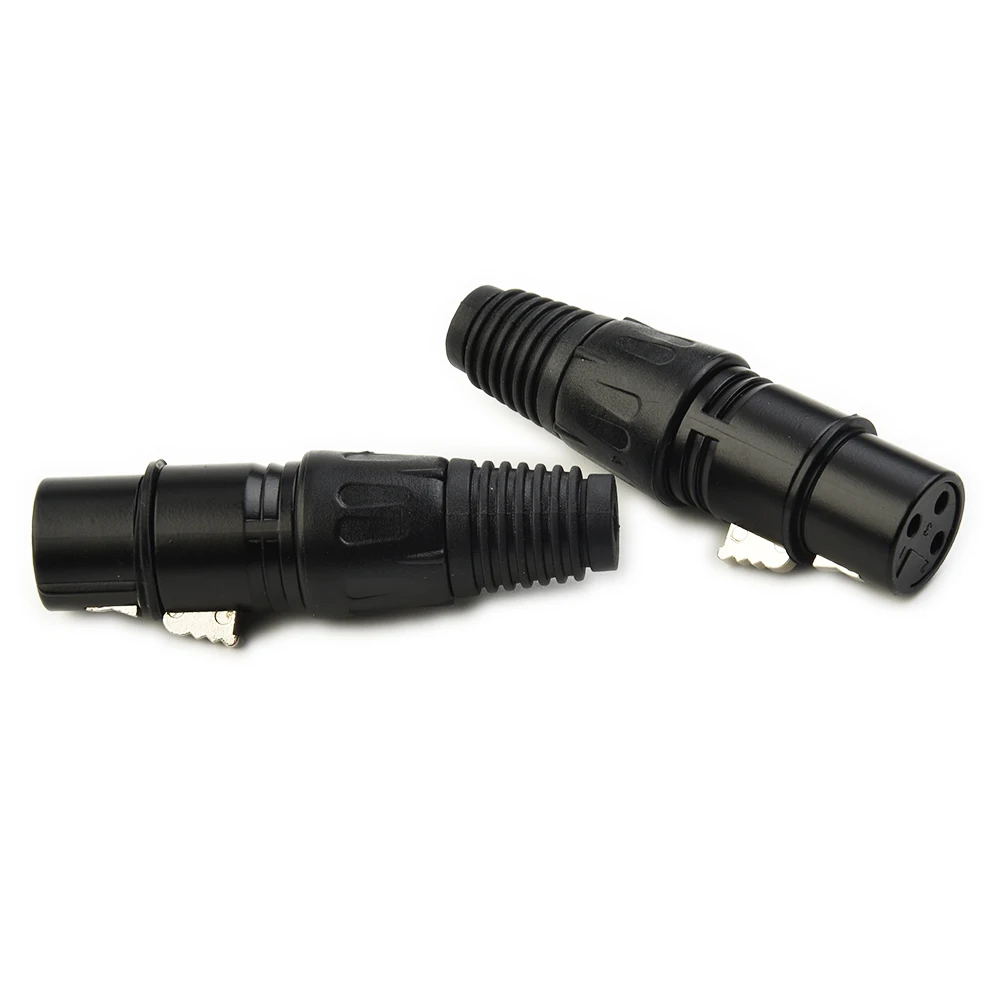10 Pack XLR 3 Pin Male Female Microphone Audio Cable Connectors Compatible with For DMX and MIC Snake Cable Connections