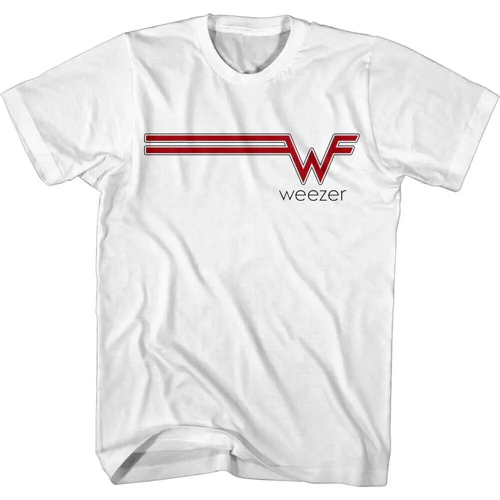 Weezer T Shirt Band Striped Logo