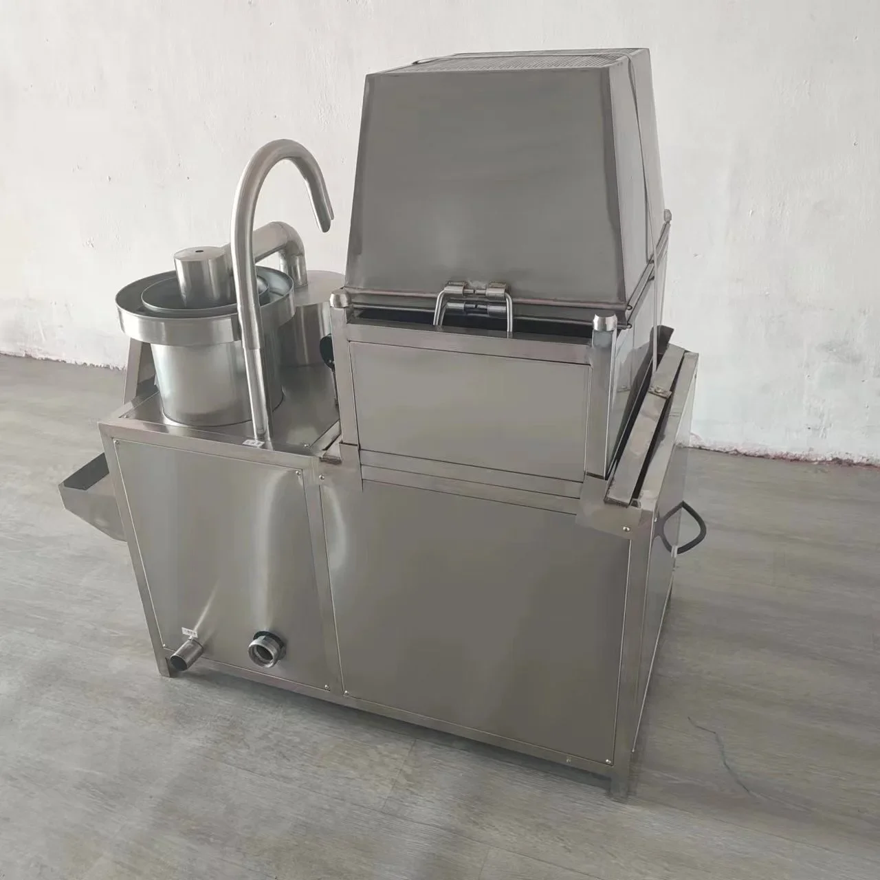 Factory Directly Supply 500kg/h Grain Washing Equipment Commercial Rice Washer Rice Washer Machine for Sale