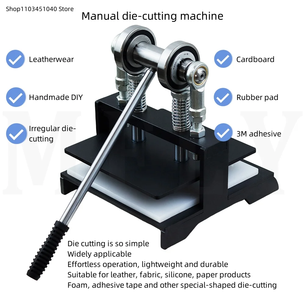 200 * 200mm manual die-cutting machine knife die punching machine is used for manual DIY profiled die-cutting such as leather