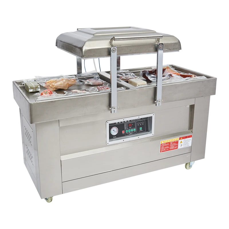 Semi Automatic Double Chamber Vacuum Sealing Packaging  DZ400/2SB Vacuum Packing Sealer for Film Pouch Foil view 4