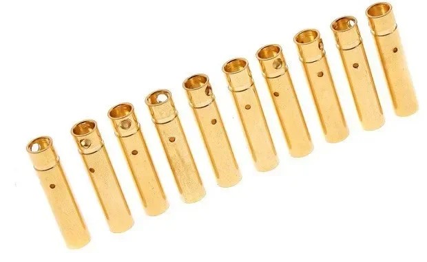 10pcs/lot 4.0mm 4mm Gold Bullet Connector for RC battery ESC