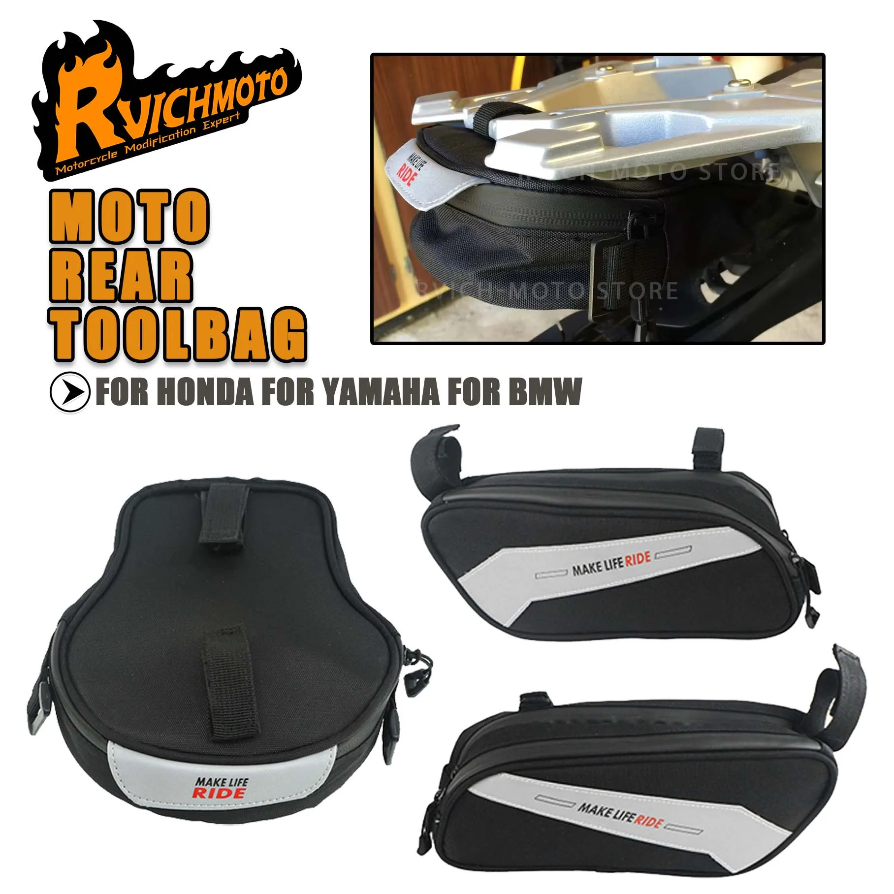 

T-MAX 530 C400X Мотоциклетная сумка для инструментов Задняя боковая сумка для инструментов для Honda CRF1000L Для YAMAHA TMAX 530 Для BMW F 750 850 R 1200 GS Седельная сумка