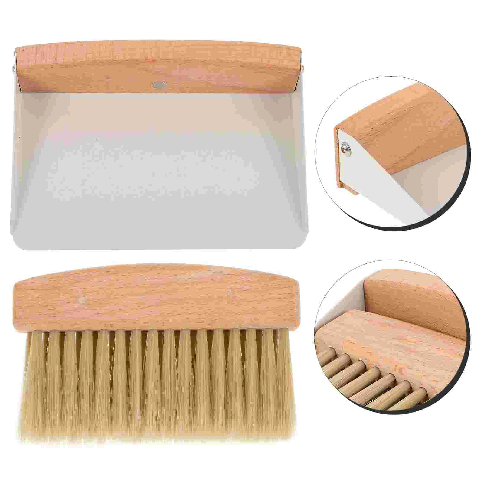 

Dining Table Crumb Sweeper Small Broom Dustpan Paint Brushes for Kids Cleaning Kit Child Supplies