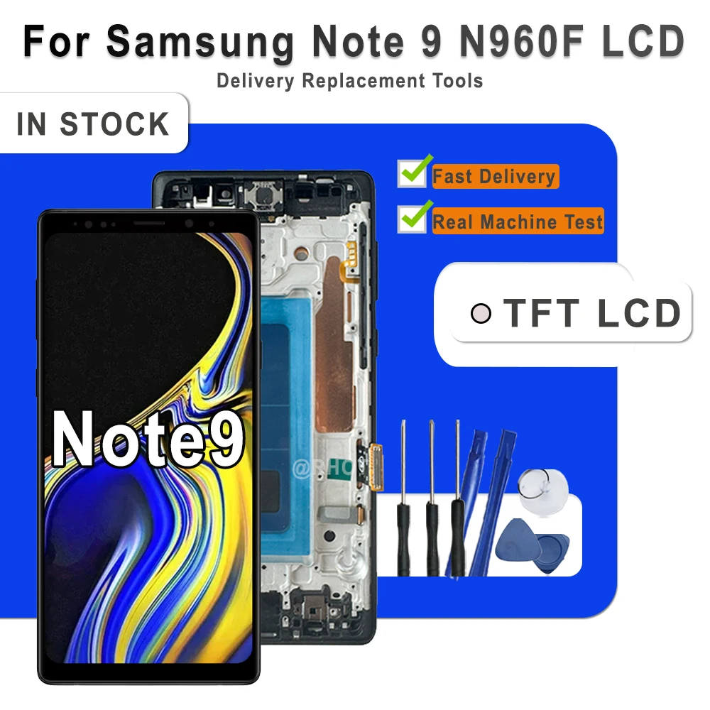 TFT LCD For Samsung Galaxy Note 9 N960 LCD Touch Screen Digitizer Assembly Replacement For Samsung Note9 N960F/DS LCD Screen
