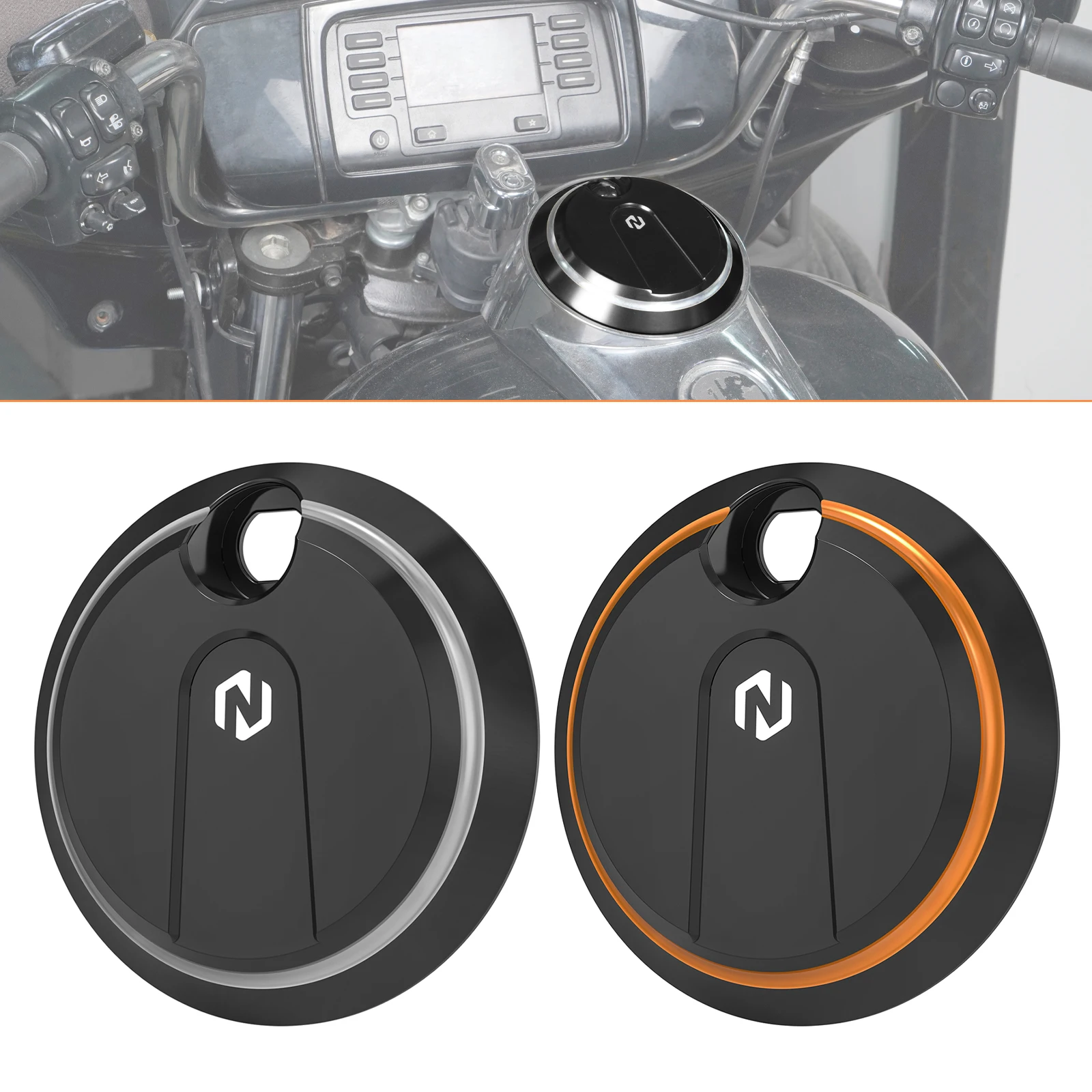 

Motorcycle Fuel Tank Cap Fuel Door for Harley Street Glide Ultra Limited Road Glide 2016-2023 Tri Glide Ultra 17-23 FLHXS 17-20