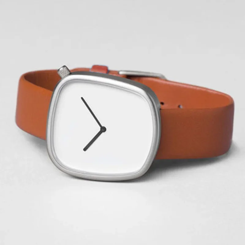 Couple Unisex Watch for Men Women Quartz Watches Ladies Simple Minimalist Reloj Male Clock Unusual Conceptual Shaped Wristwatch