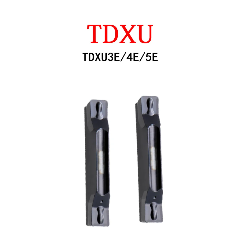 Original TDXU3E TDXU4E TDXU5E CNC Indexable Carbide Inserts 10pcs Grooving Parting Steel Metal Processing Turning Tooling Tip
