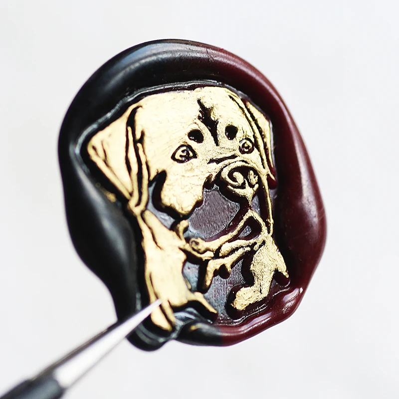 New 3D Dog Wax Seal Stamp Copper Head Special-Shaped Relief Seal Toy For Personalized Scrapbook Handcraft Wedding Invitation