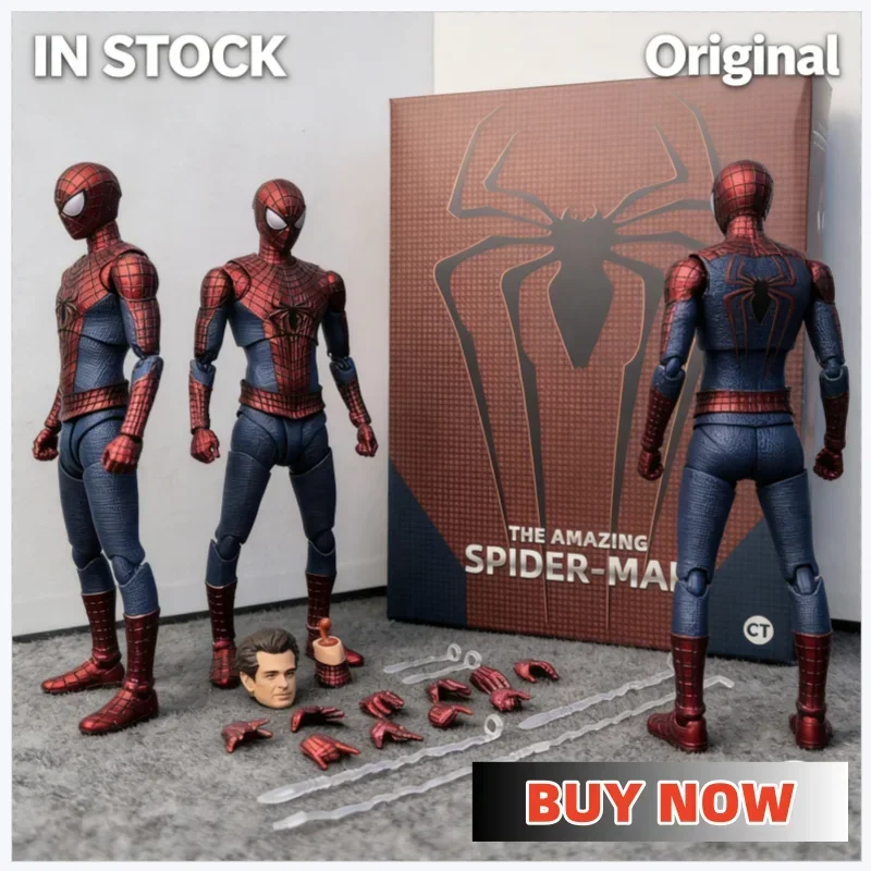 

В наличии Новые фигурки CT Toys The Amazing Spider-Man: Эндрю Гарфилд, Человек-паук, MAFEX 001, статуэтка, модель, подарки, игрушки