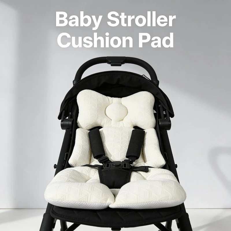 

Baby Stroller Cotton Cushion Pure Cotton Cushion Children's Dining Chair Cushion Thickened Korean Version of Embroidery Process