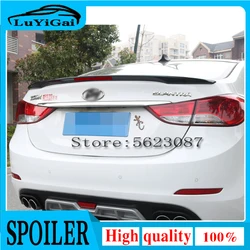 High Quality ABS Material for HYUNDAI ELANTRA 2012 2013 2014 2015 2016 2017 spoiler Car Rear Wing read stop brake lamp LED light