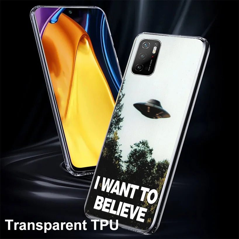 The X Files I Want to Believe Phone Case For Xiaomi Poco X3 GT X5 X4 Nfc M5S M3 M2 M4 Pro F3 F2 F1 Mi Note 10 Lite A3 A2 Shell C