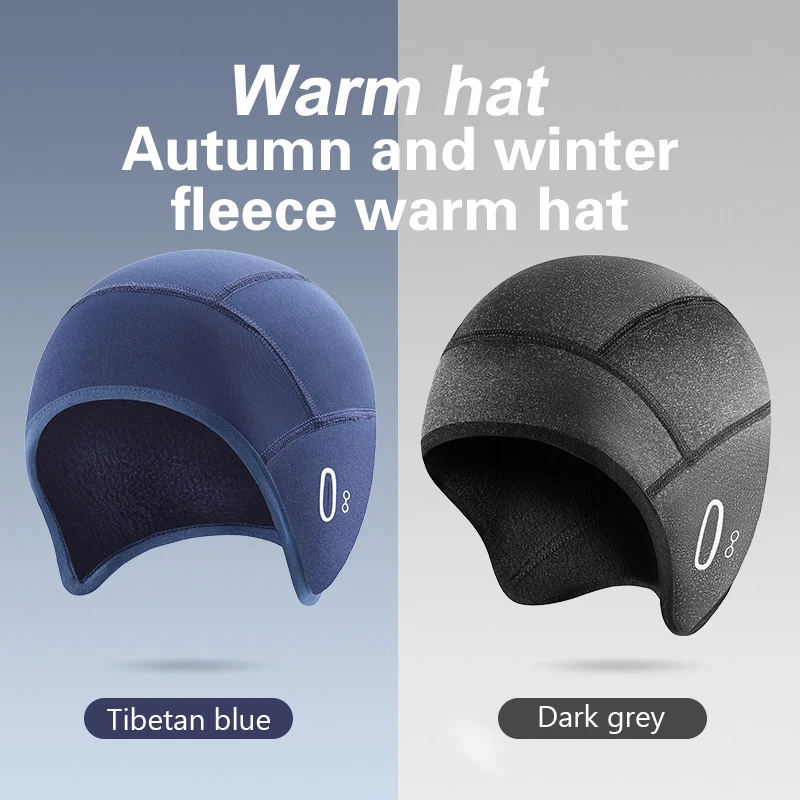 Winter Outdoor Cycling Warm Hat Helmet Lined With Ear Protection Windproof Fleece Warm Hat Mountaineering And Skiing Cold-proof