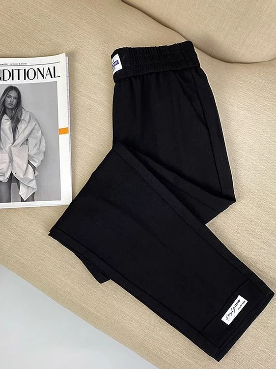 初秋の新作アイスシルク速乾スポーツパンツ レディース ゆったり着痩せカジュアル ハーラン蚊よけランタンパンツ