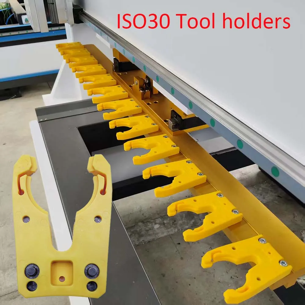 

ISO30 bt40 ATC Lathe Tool Holder claw Yellow 5pcs - Multislope Spinning Tool Holder clamp for CNC Router Tool Changer