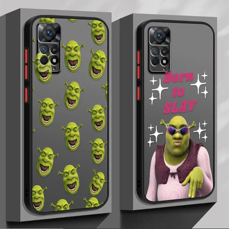 Capa macia para Xiaomi Redmi 10 A1 A5 A2 K40 Pro 9 Cute Fun M-MovieS S-Shreks