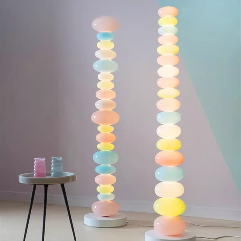 

Candy string rainbow floor lamp Creative pink floor lamp Children's Room Bedside Lamp Emotional Lamp Living Room cute floor lamp