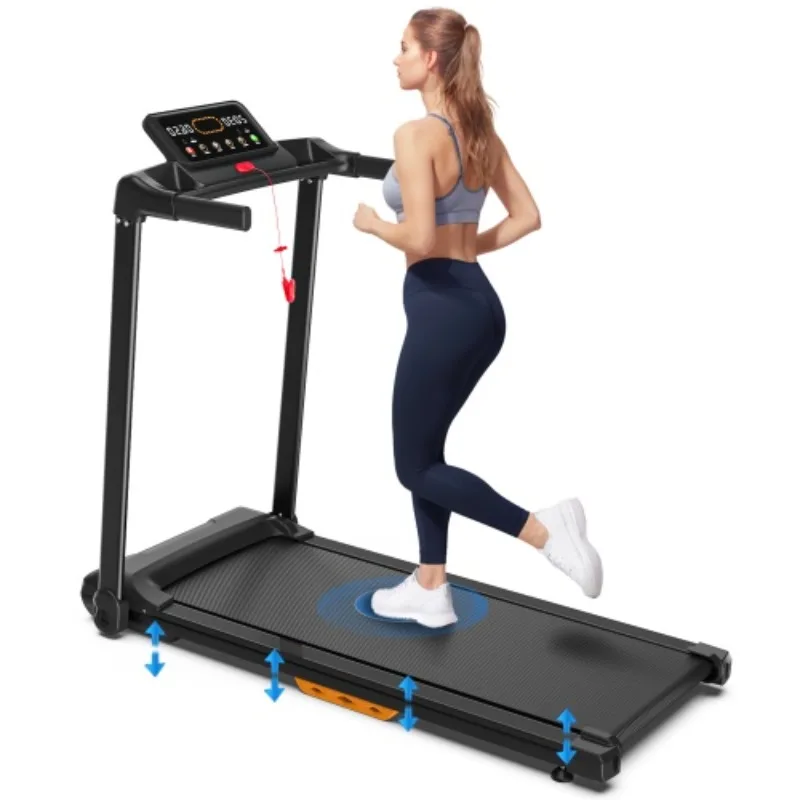 Multifunctional Foldable Electric Treadmill with Wireless Display Screen for Indoor Fitness Workout
