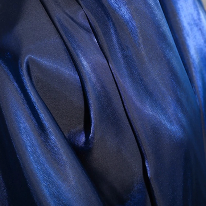 

Deep Blue Fabric Handmade Home Sewing Tulle for Windows Gradient Shirt Dress Hanfu Couture Fashion Designer Crafts Materials
