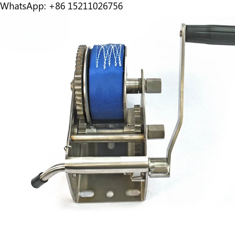 Heavy Duty 1.5t stainless steel 316 mini manual boat winch portable small  trailer hand  auto hydraulic Three speed