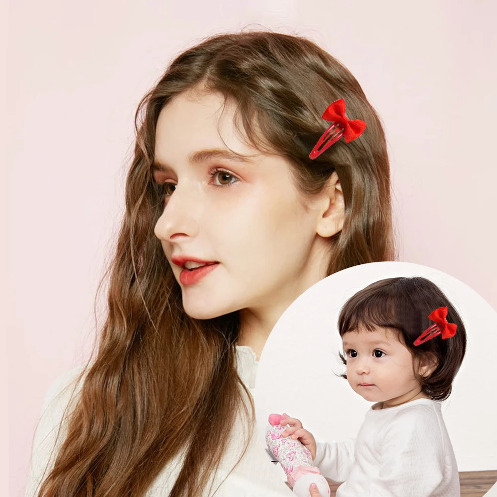 24PCS/set New Fashion Children\'S Bow Hair Clip Women Baby Pet Doge Cat Cute Popular Hair Accessories Headdress headband 1070