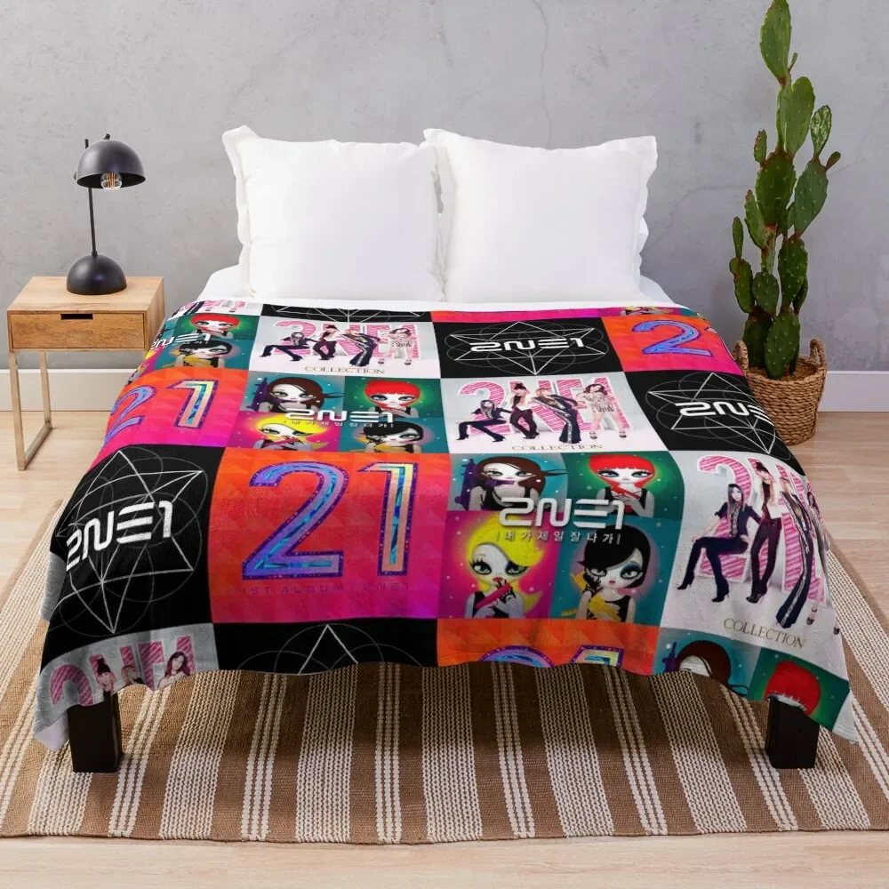 

2ne1 / colors Throw Blanket Blankets For Baby christmas gifts Plush For Decorative Sofa Blankets