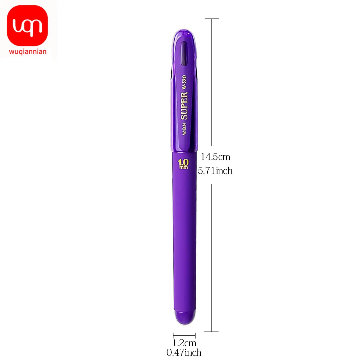 4/8/12pcs Purple ballpoint pen Non-erasable office use smooth writing 1.0mm school and office supplies