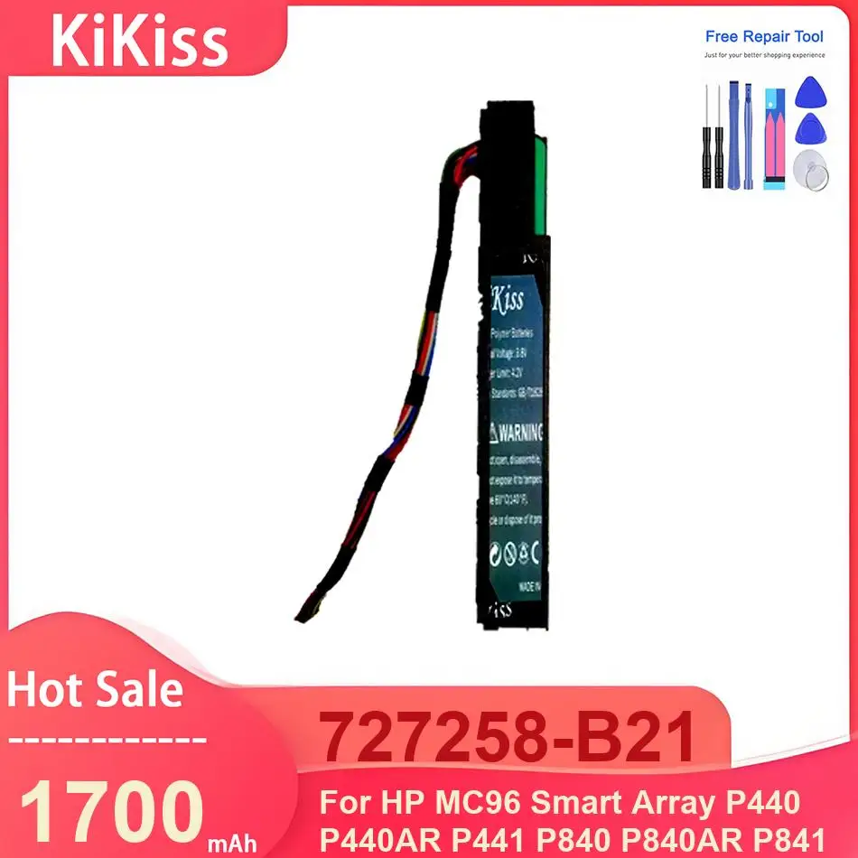 

Аккумулятор KiKiss для HP MC96 Smart Array P440 P440AR P441 P840 P840AR P841, 727258-B21, 1700 мАч
