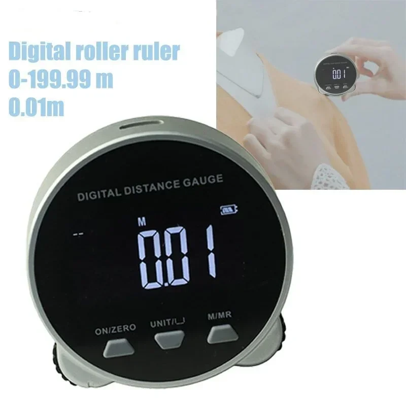 High-precision Electronic Roller Ruler with LCD Display Distance Rolling Measuring Tool for Flat Surface Diameter Strange Shape