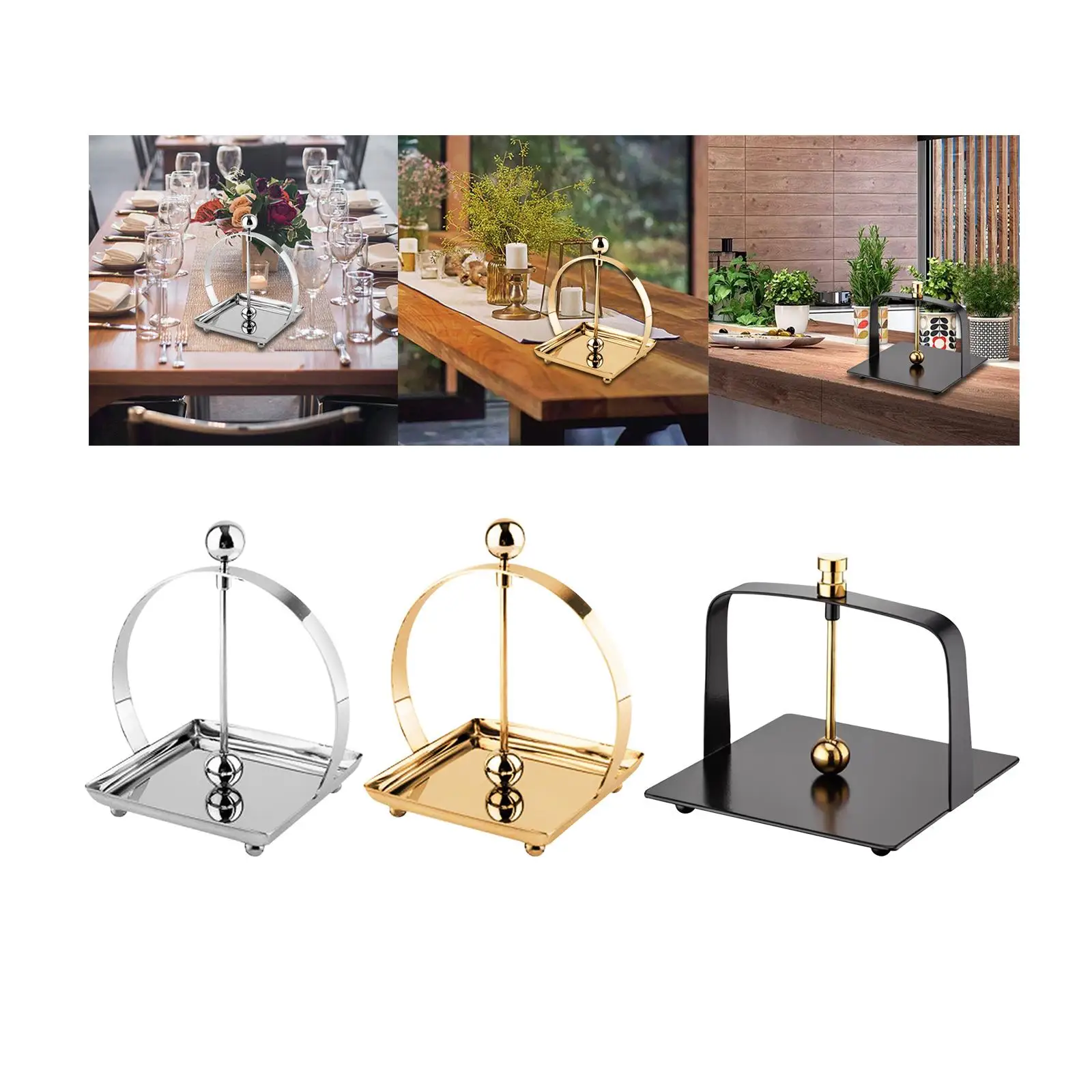 

Tissue Dispenser Rack Organizer Dinning Table Tabletop Notes Napkin Holders